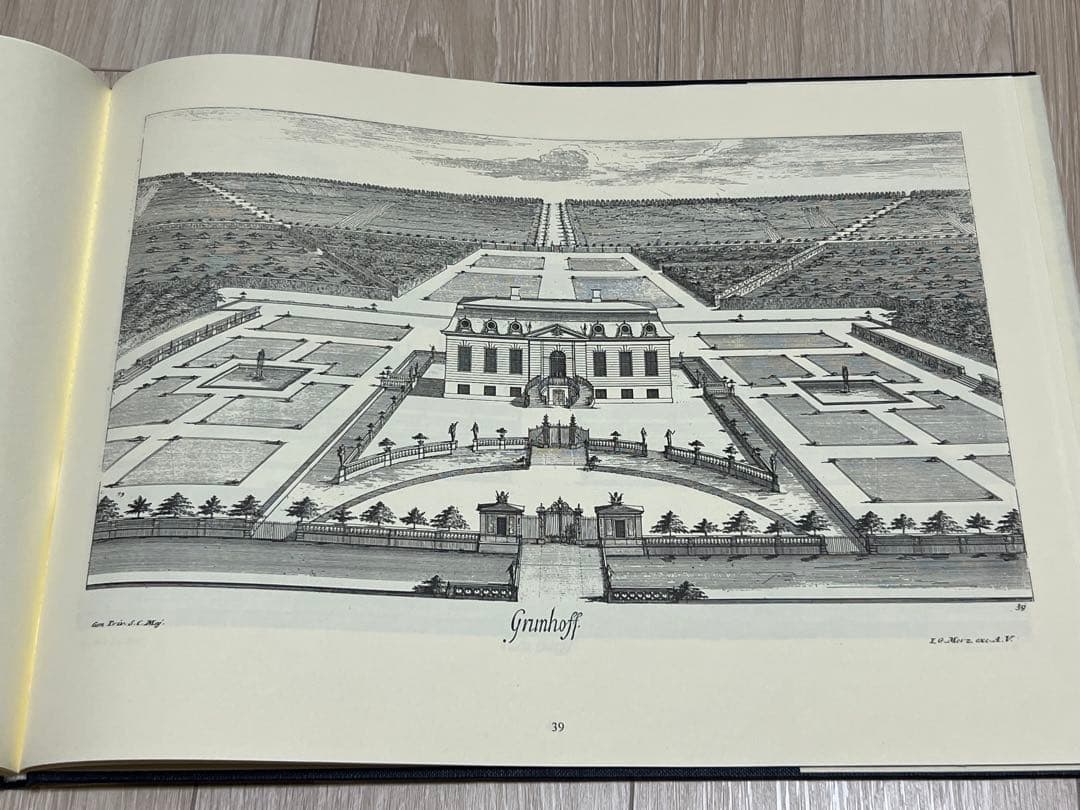 洋書『プロイセン国王陛下の宮殿および遊興の館の景観』by Broebes