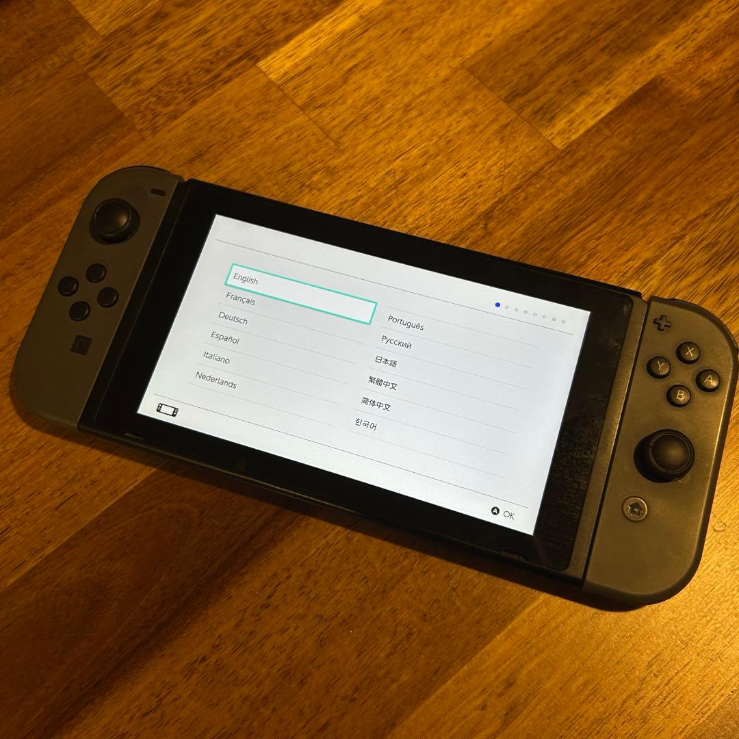 箱無し 美品 Nintendo Switch グレー 本体