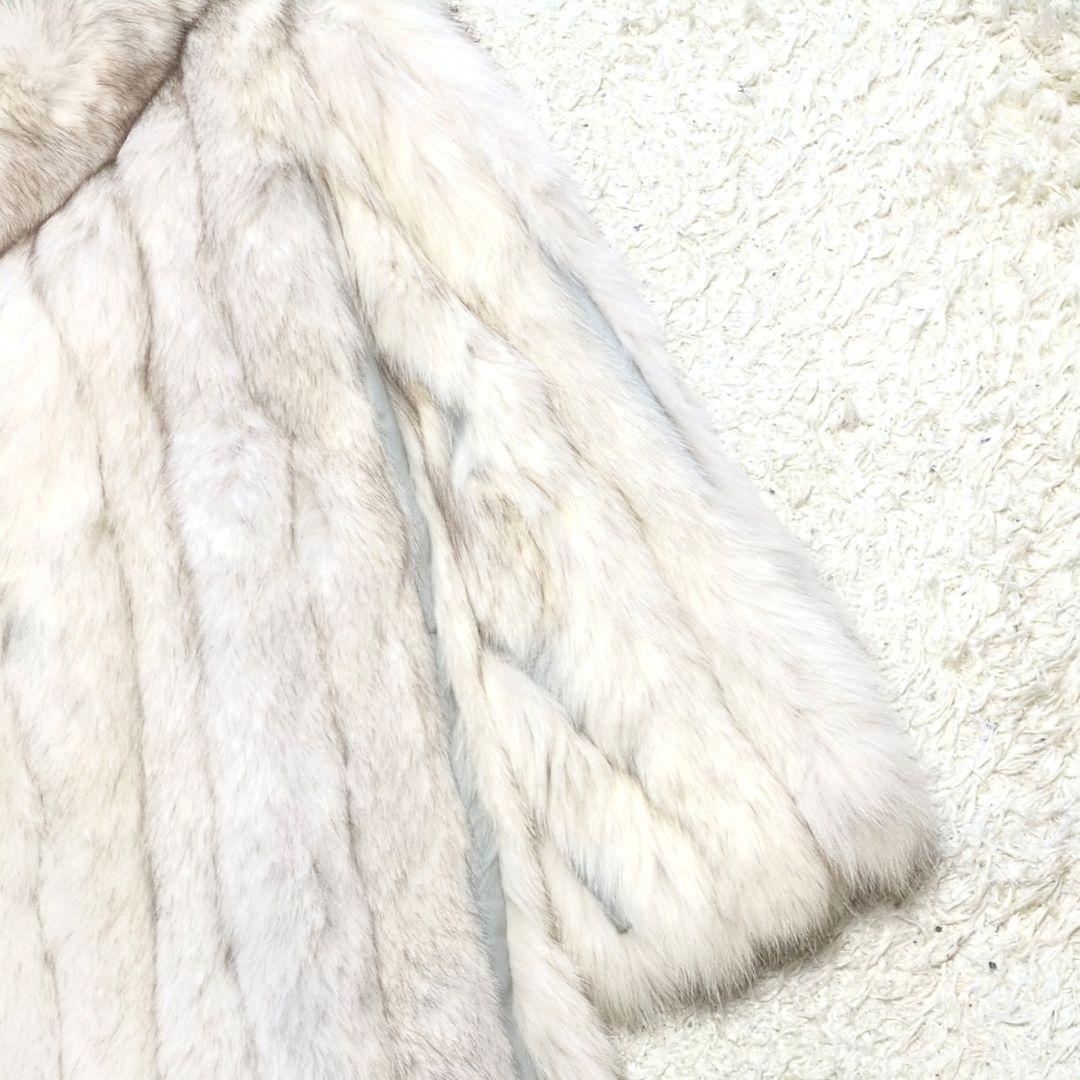 2-22【高級毛皮】フォックスファーコート　サイズ11