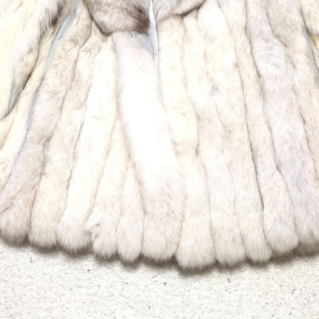 2-22【高級毛皮】フォックスファーコート　サイズ11