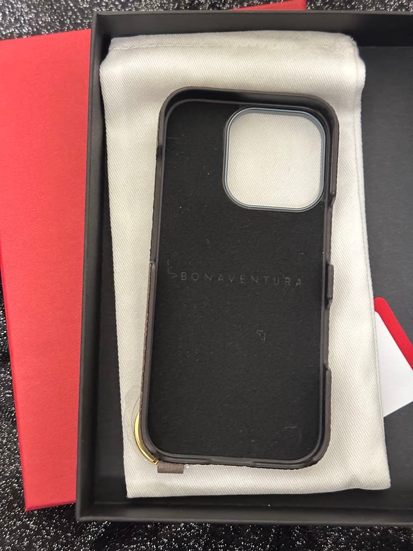 (iPhone 16 Pro) ハンドル付きバックカバーケース シュリンクレザー