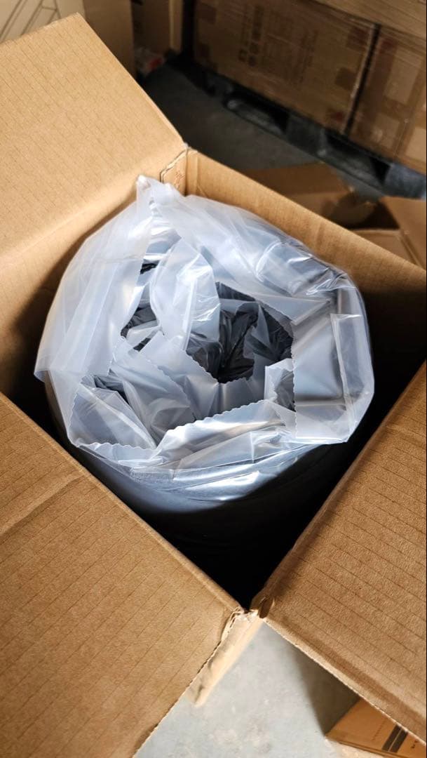 未使用　真空圧縮ロールでお届け 　ゾーンコイルマットレス　シングル　ブラック