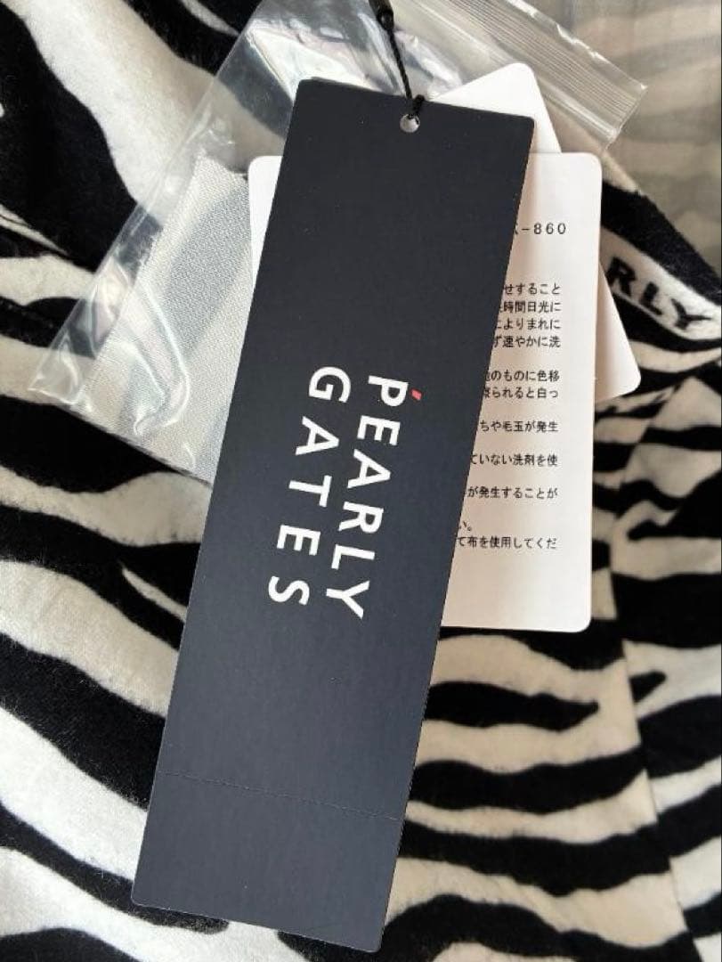 【新品】パーリーゲイツ レディース　スカート　ゼブラチェック柄