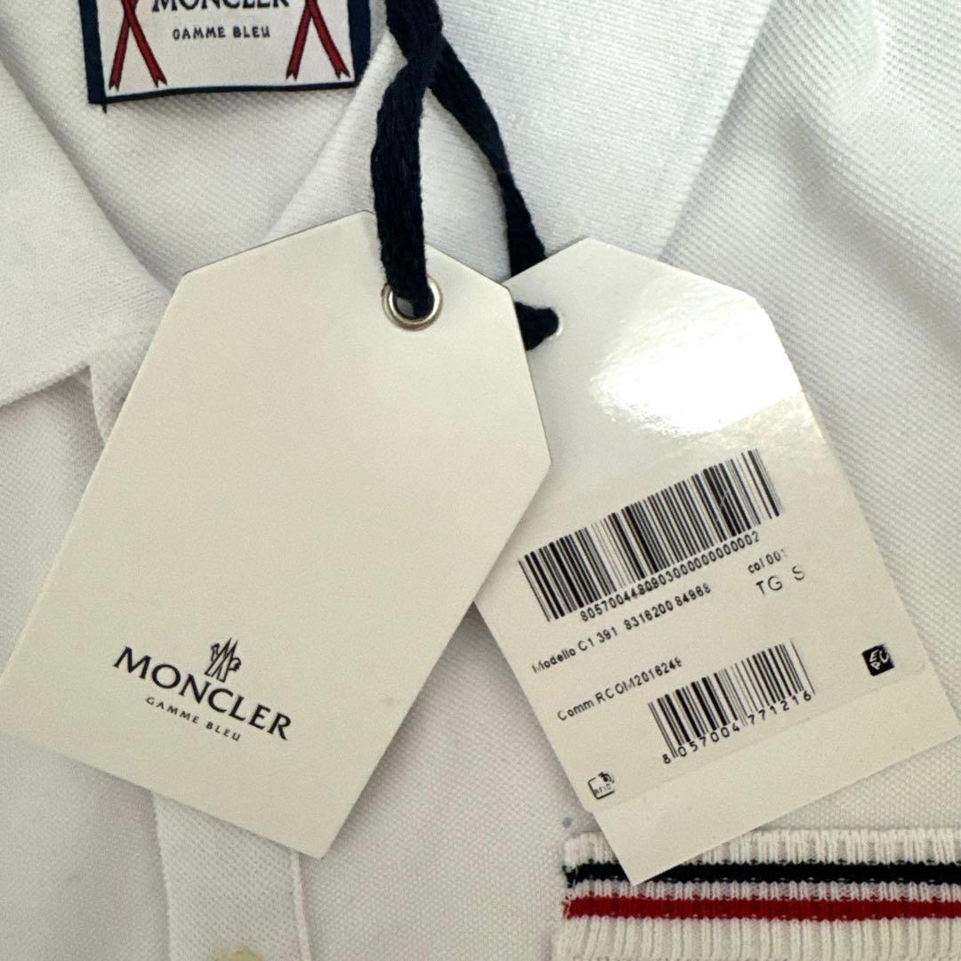 MONCLER モンクレール GAMME BLEU ポロシャツ S ホワイト