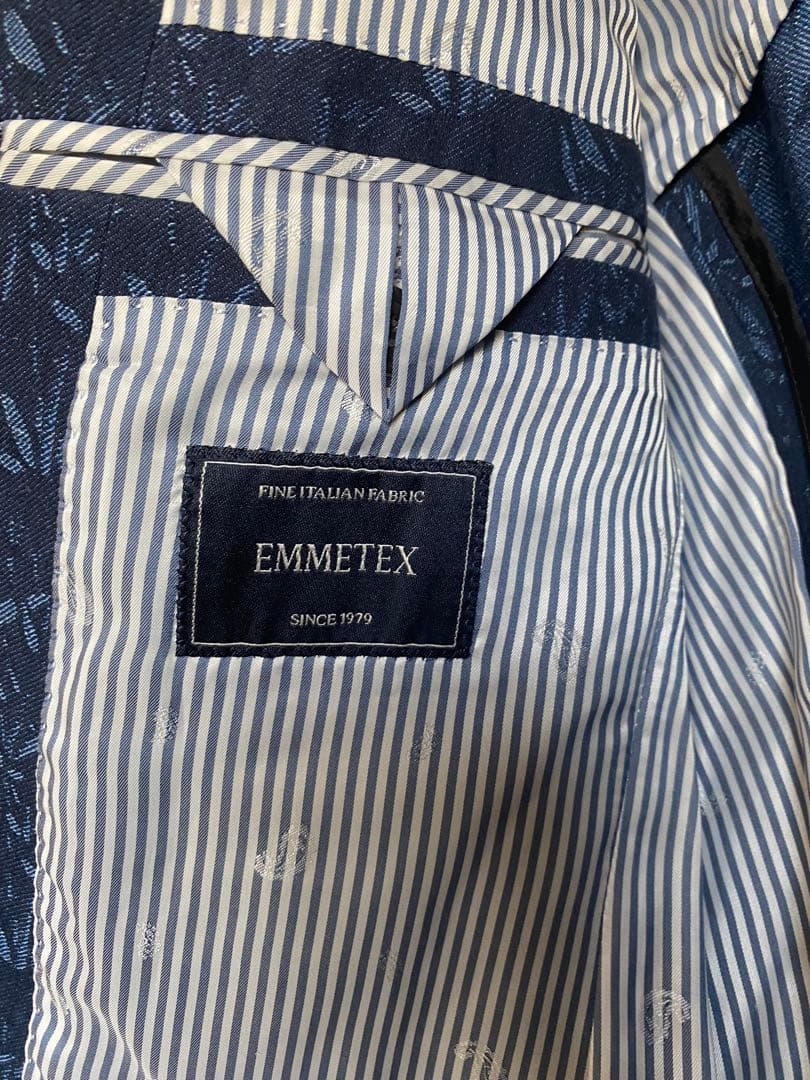 EMMETEX ネイビーダブルブレストジャケット
