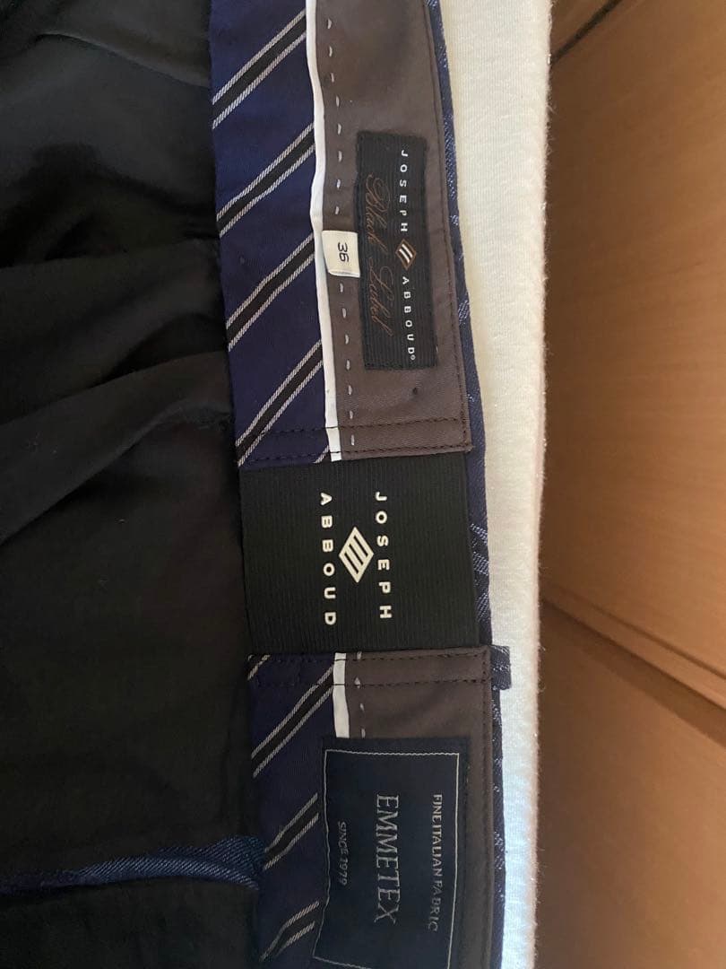 EMMETEX ネイビーダブルブレストジャケット