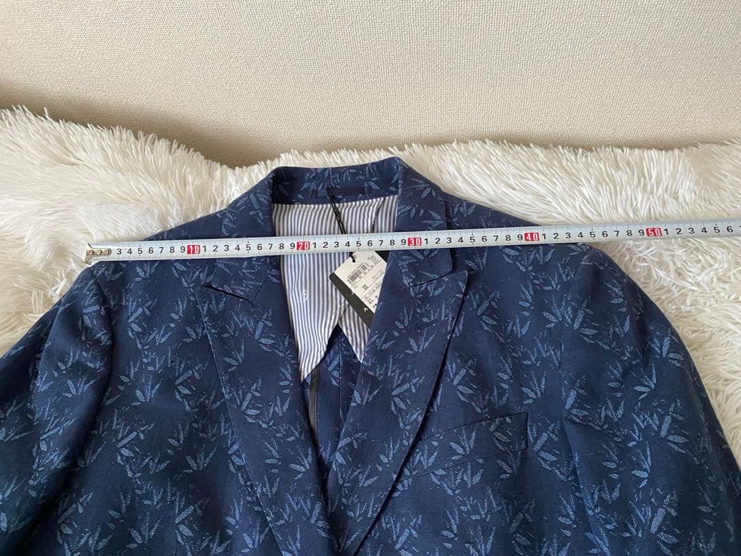 EMMETEX ネイビーダブルブレストジャケット