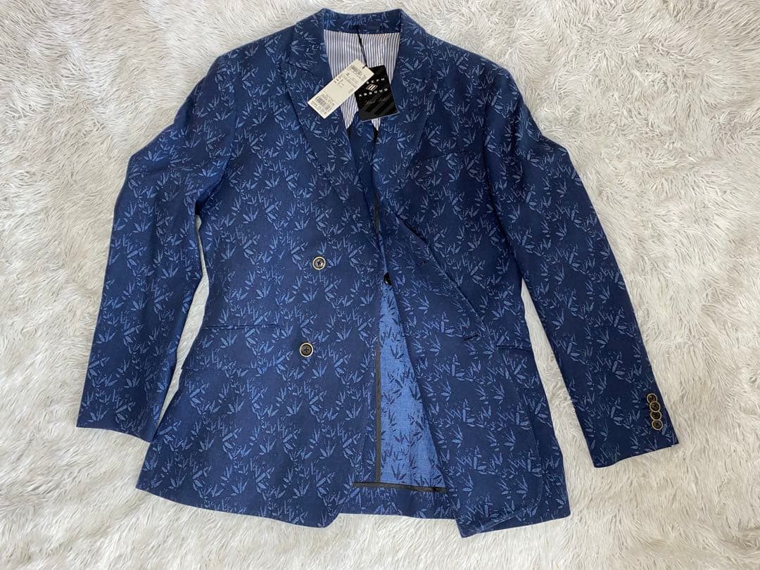 EMMETEX ネイビーダブルブレストジャケット