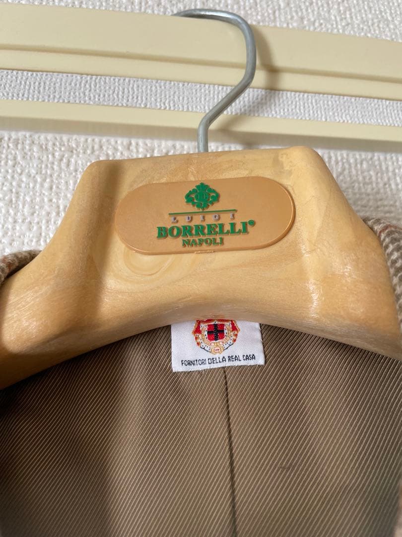 【新品未使用】BORRELLI テーラードジャケット ハウンドトゥース　ボレッリ