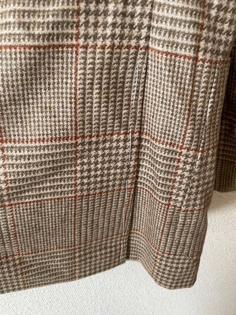 【新品未使用】BORRELLI テーラードジャケット ハウンドトゥース　ボレッリ