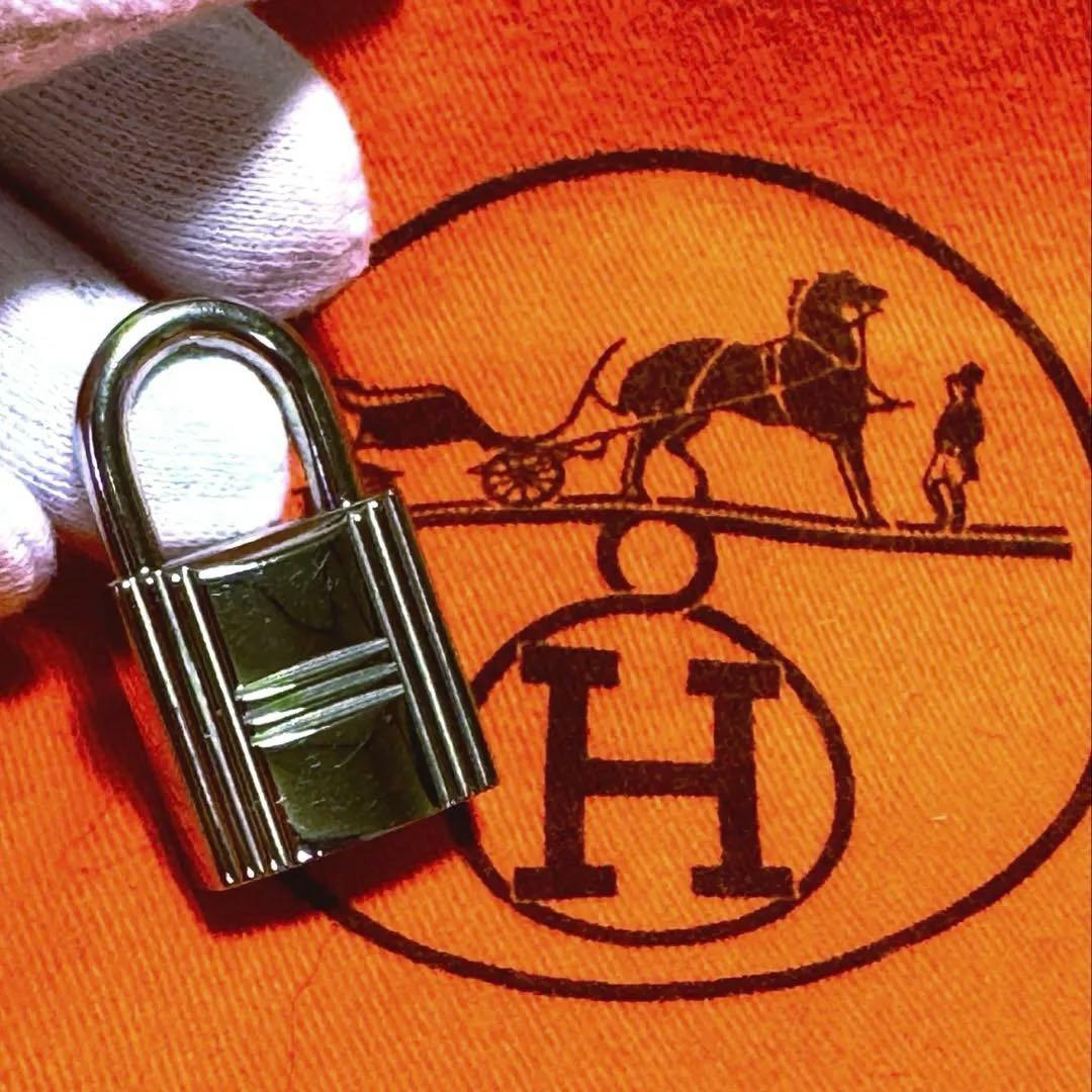 HERMESエルメス カデナ パドロック 南京錠 No.104 鍵２本 シルバー