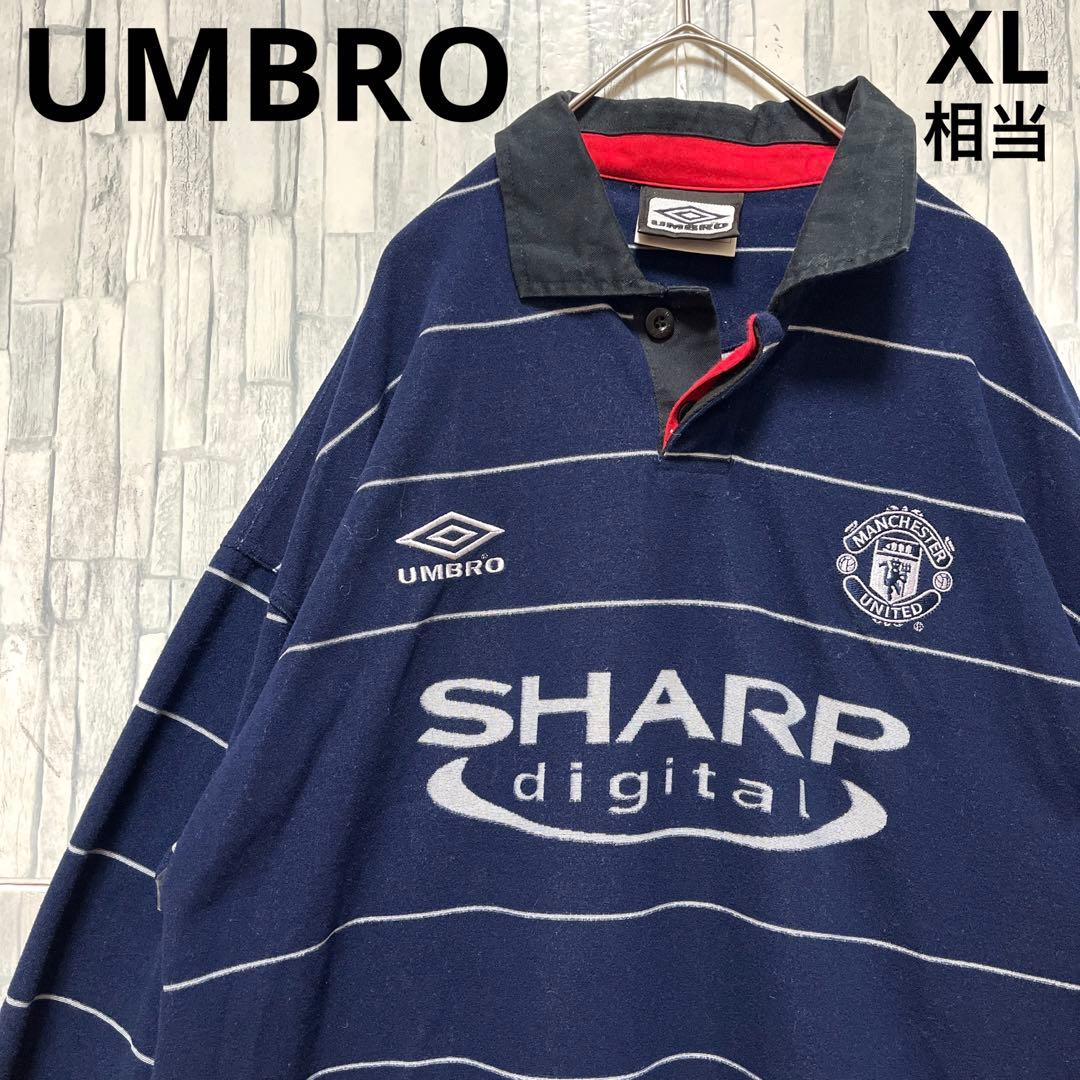アンブロ マンチェスターユナイテッド ユニフォーム L刺繍ロゴ 長袖 99-00