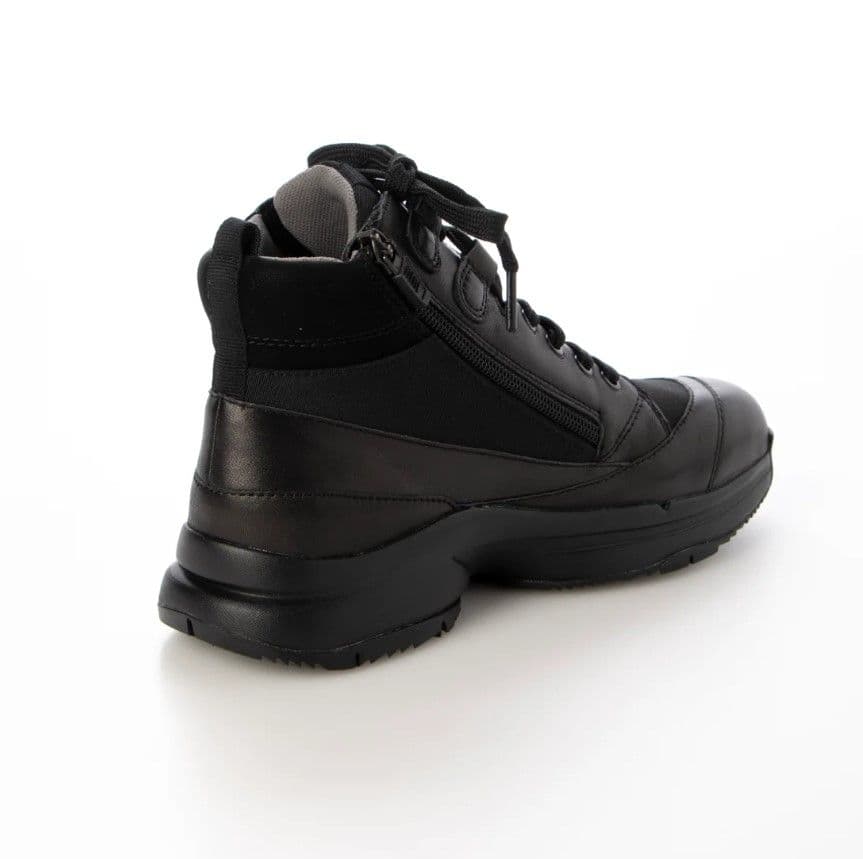 fitfit 新品24.5◆レースアップスニーカーブーツWoW （ブラック）