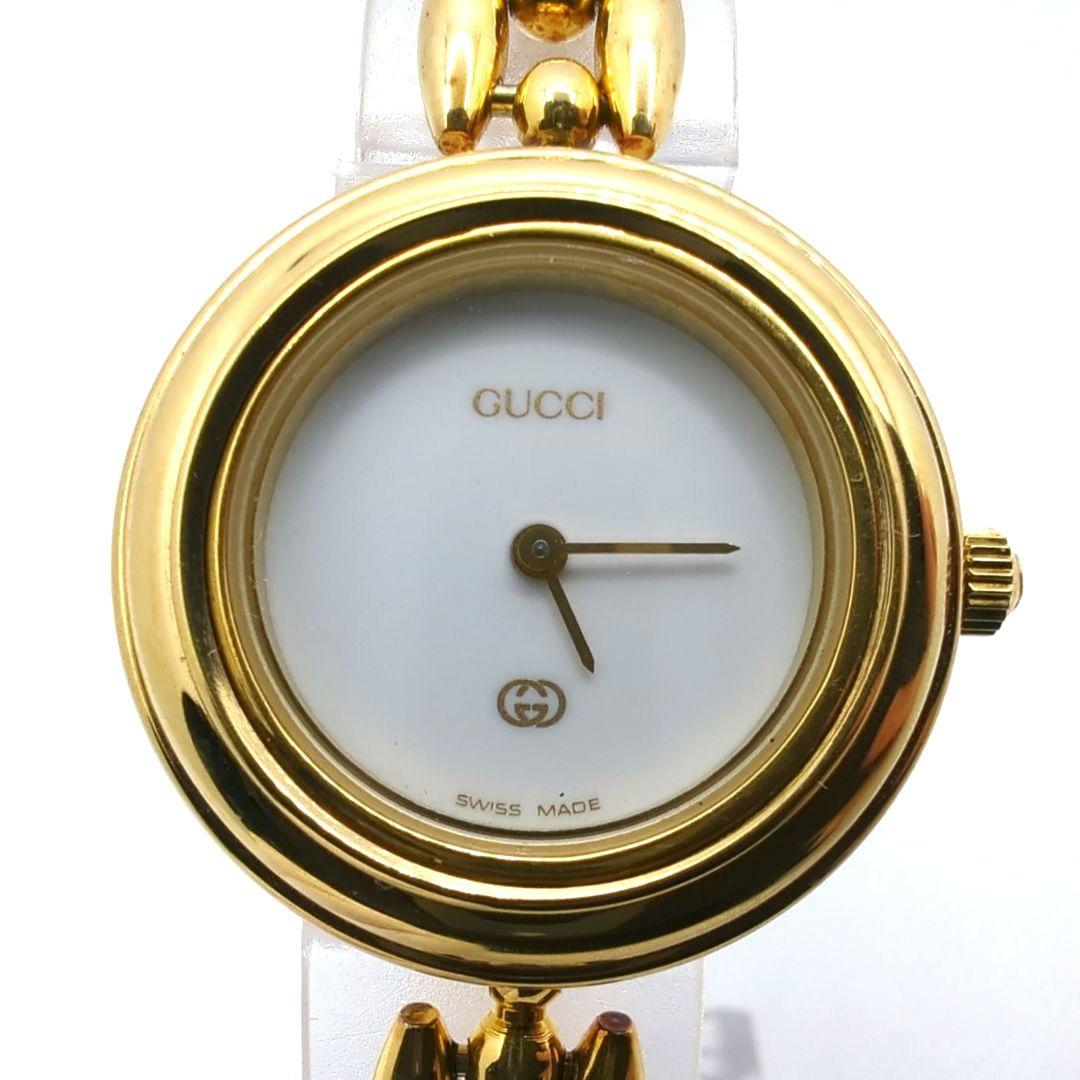【美品 新品電池交換済】GUCCI チェンジベゼル ウォッチ 替えベゼル付き