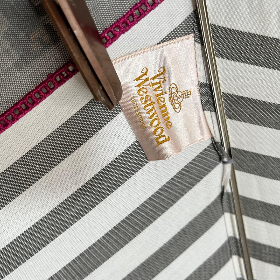 ヴィヴィアンウエストウッド　UV加工晴雨兼用パラソル　パゴタ傘　バンブー