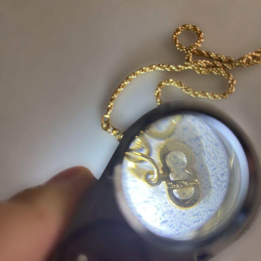 クリスチャンディオール　バックチャームネックレス