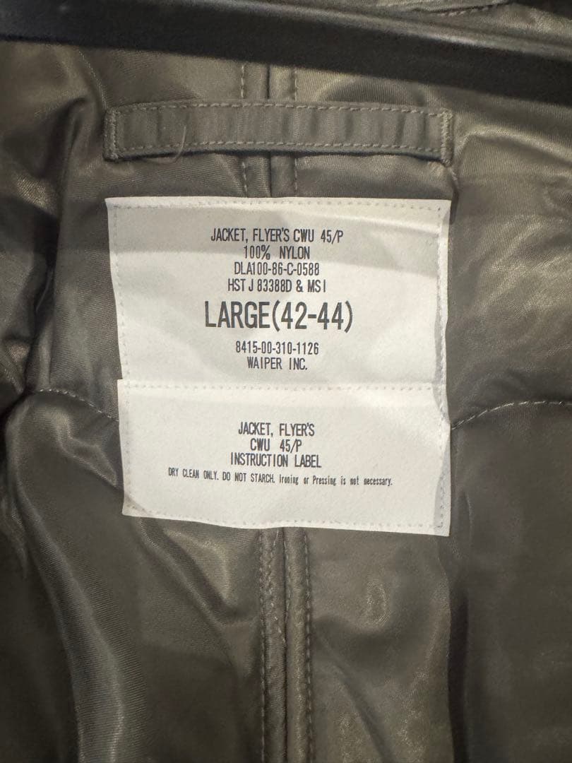 WAIPER.inc 米軍 CWU-45 フライトジャケット