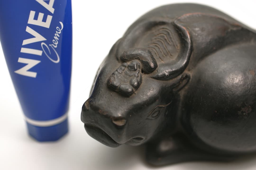 【即購入可】伏見焼／九々翁在銘／人形／牛／丑／大黒天／骨董／古美術／古民藝／飾物