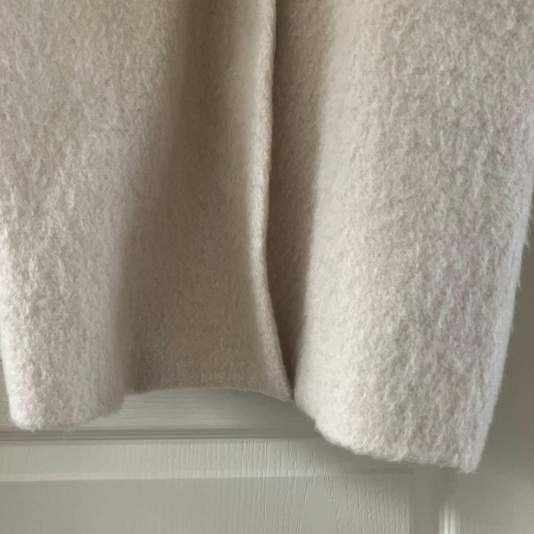 美品ジャーナルスタンダードレサージュ　シャギーウールモヘヤビッグチェスターコート