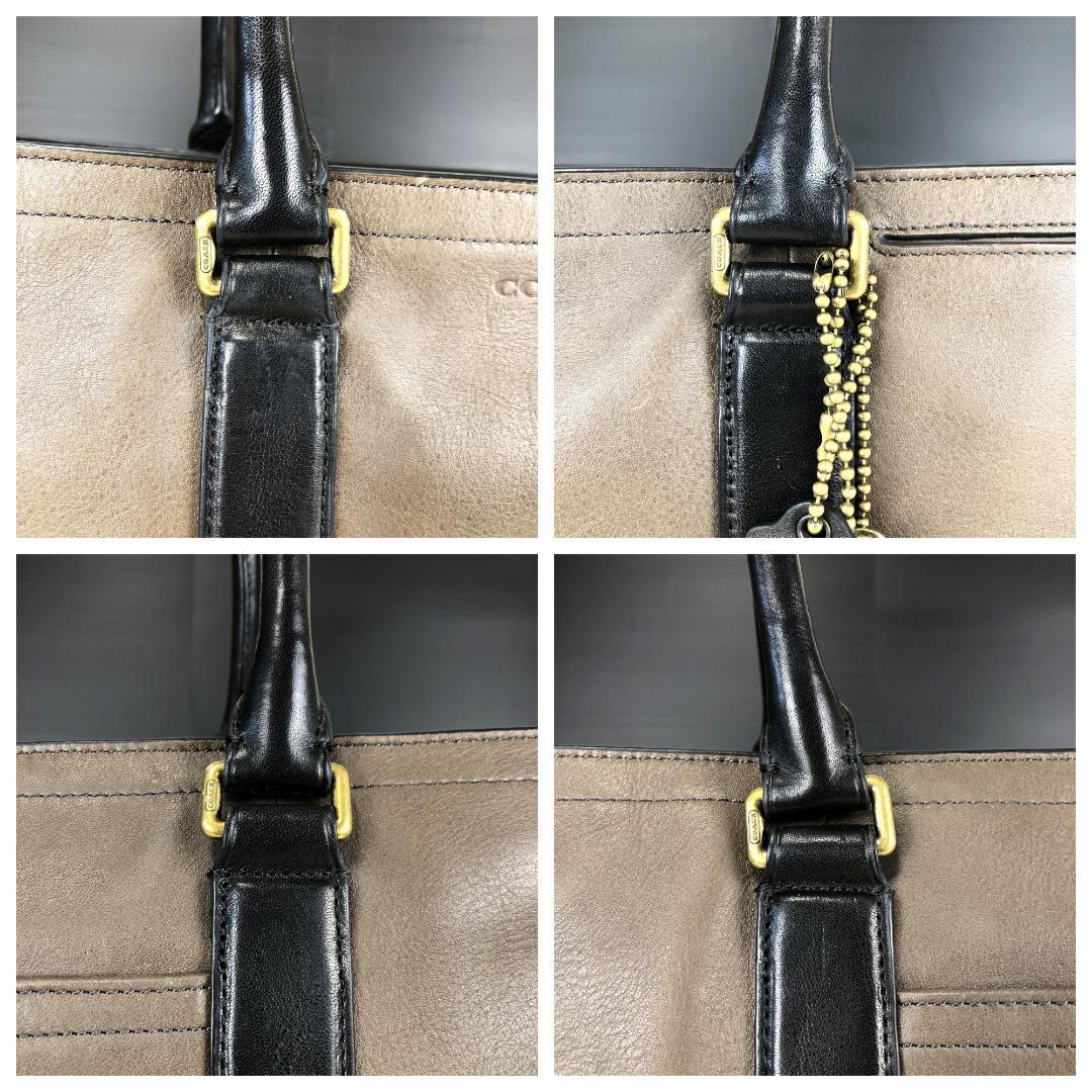 ✨美品♣コーチ☆ブリーカー◆2WAY♡ビジネスバッグ★上質レザー◇大容量☆A4可