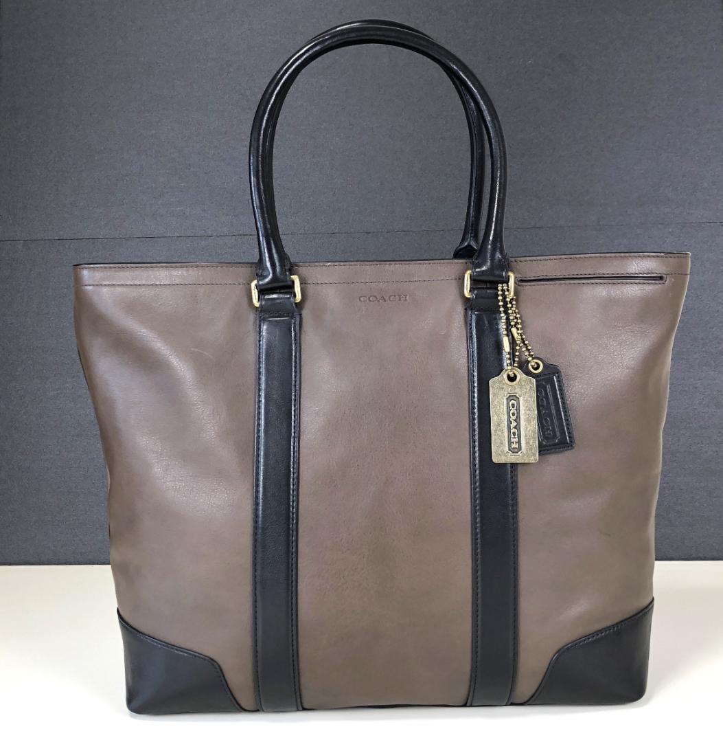 ✨美品♣コーチ☆ブリーカー◆2WAY♡ビジネスバッグ★上質レザー◇大容量☆A4可
