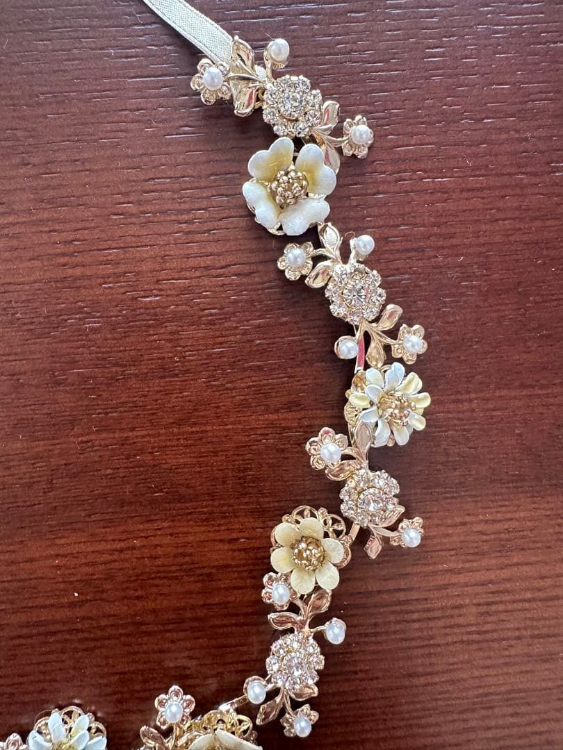 【美品】ヘアアクセサリー ワタベウェディング THH-488 ゴールド