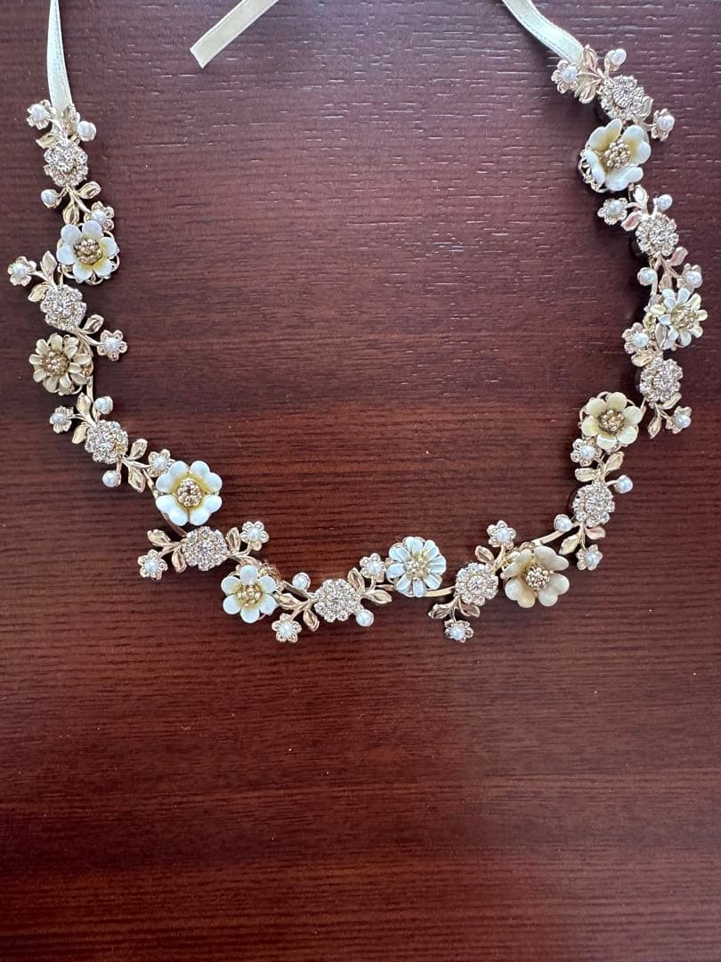 【美品】ヘアアクセサリー ワタベウェディング THH-488 ゴールド