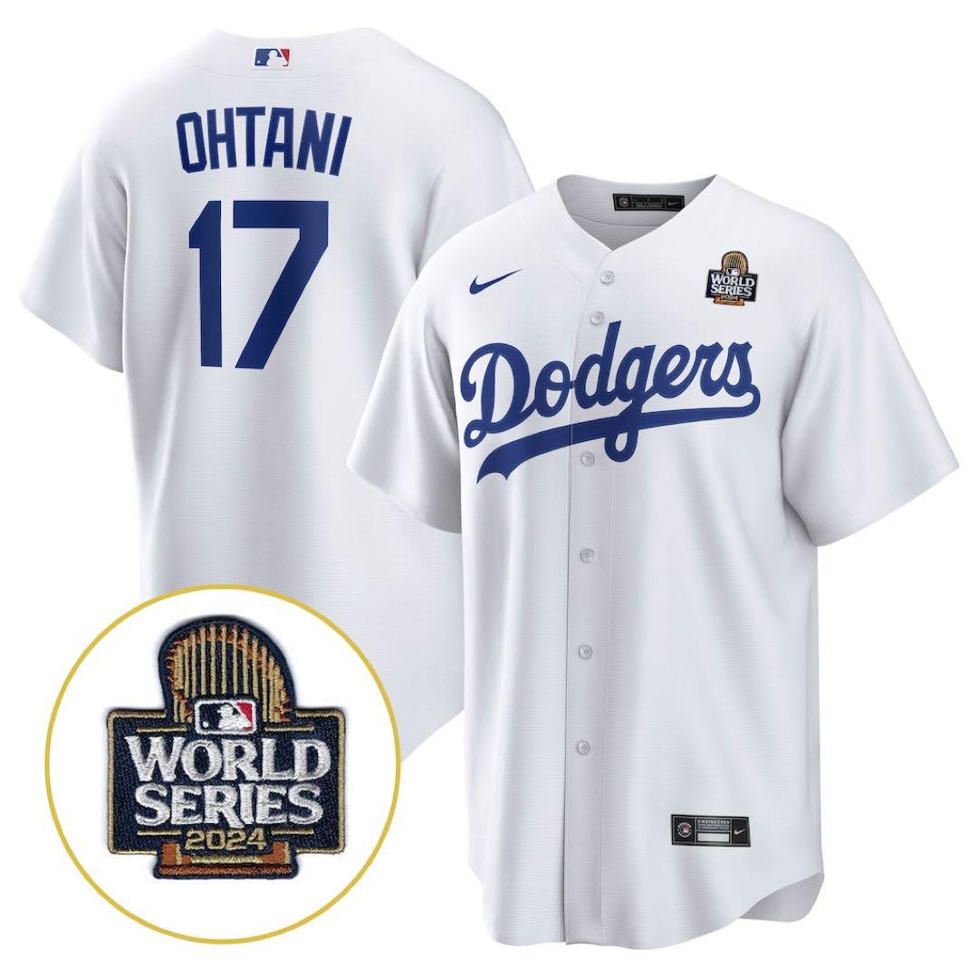 ドジャース ユニフォーム　2024 ワールドシリーズ進出記念 パッチ付 Tシャツ