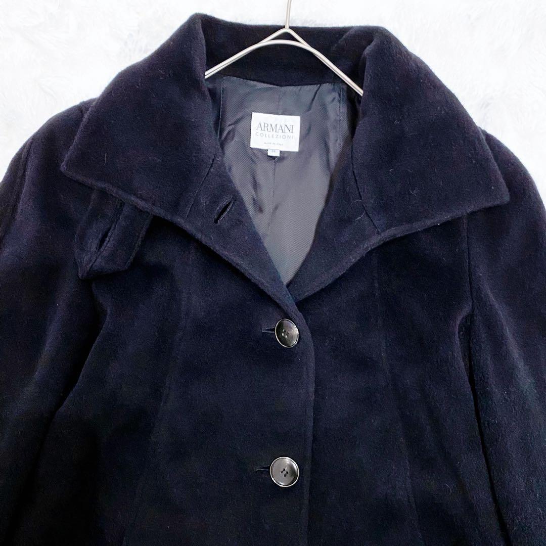 【極希少】アルマーニコレツォーニ チェスターコート アンゴラ カシミヤ 38