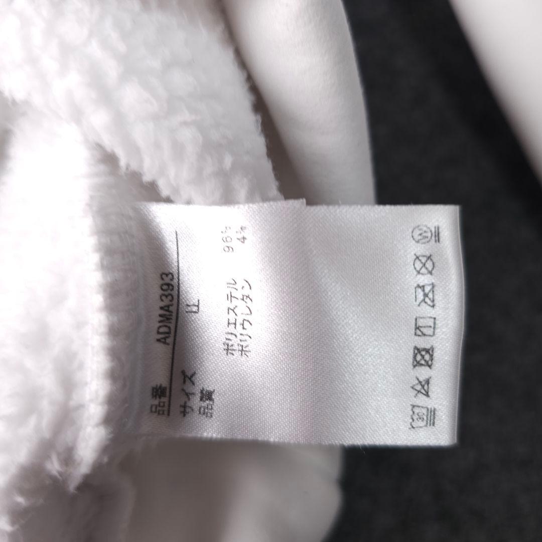 近年 アドミラルゴルフ 秋冬 ダンボールニット プルオーバートレーナー 白 LL