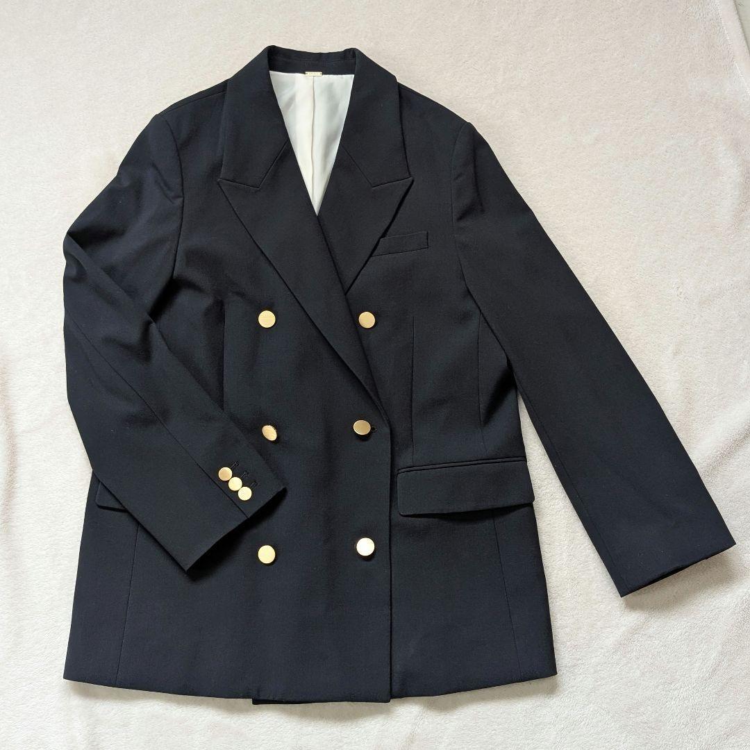 Mila Owen ミラオーウェン 2025 ダブルブレストブレザー ネイビー