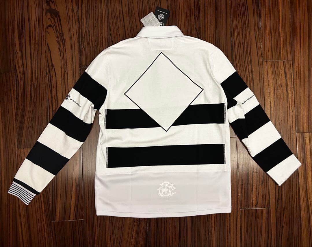 【新品未使用】Macron 2024年 ラグビー バーバリアンズ　長袖ポロ　L