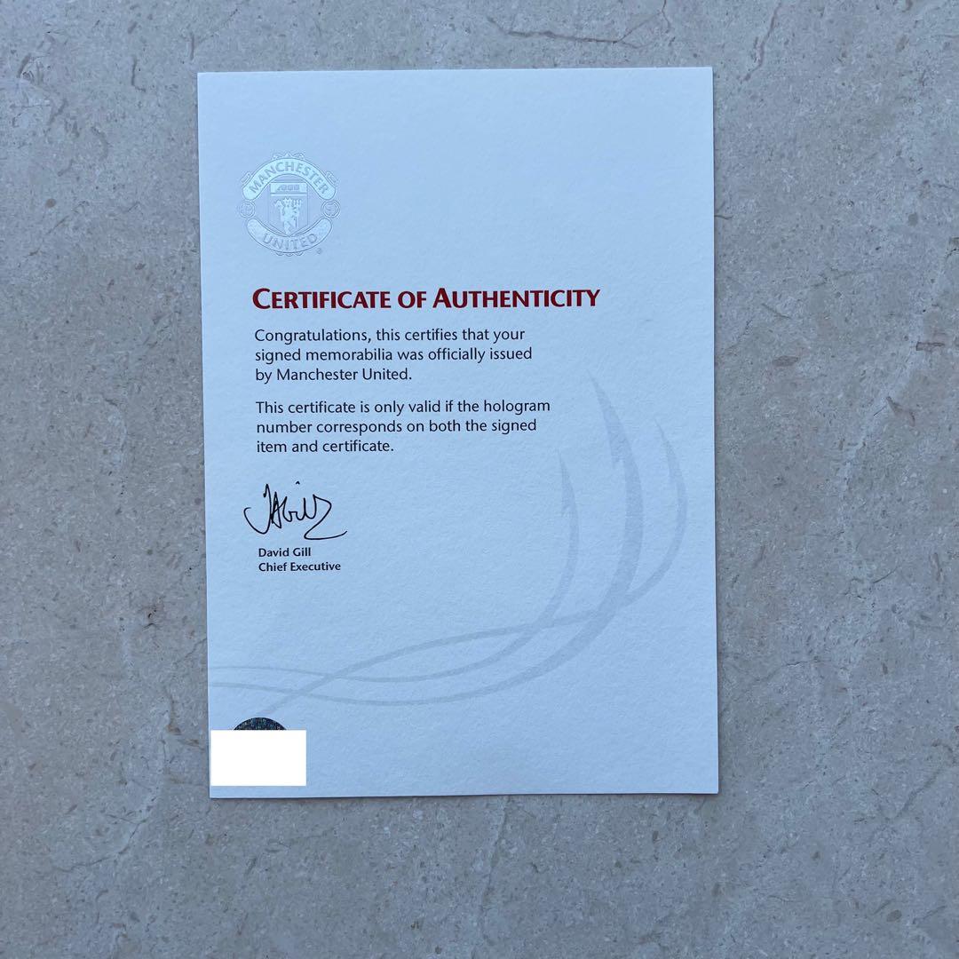 マンチェスターユナイテッド　2009/2010シーズン　直筆サインボール