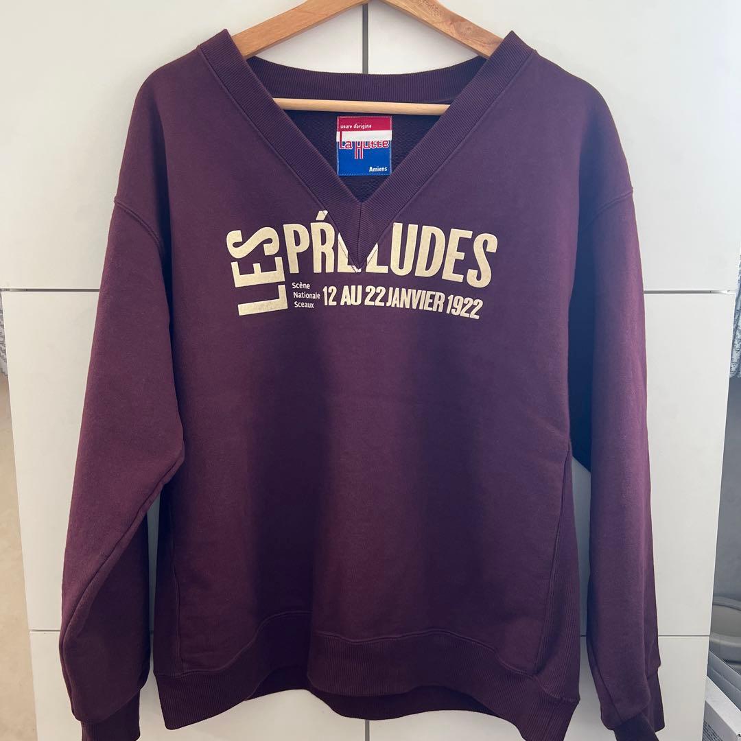 la hutte spick&span 別注スウェット　ワイン