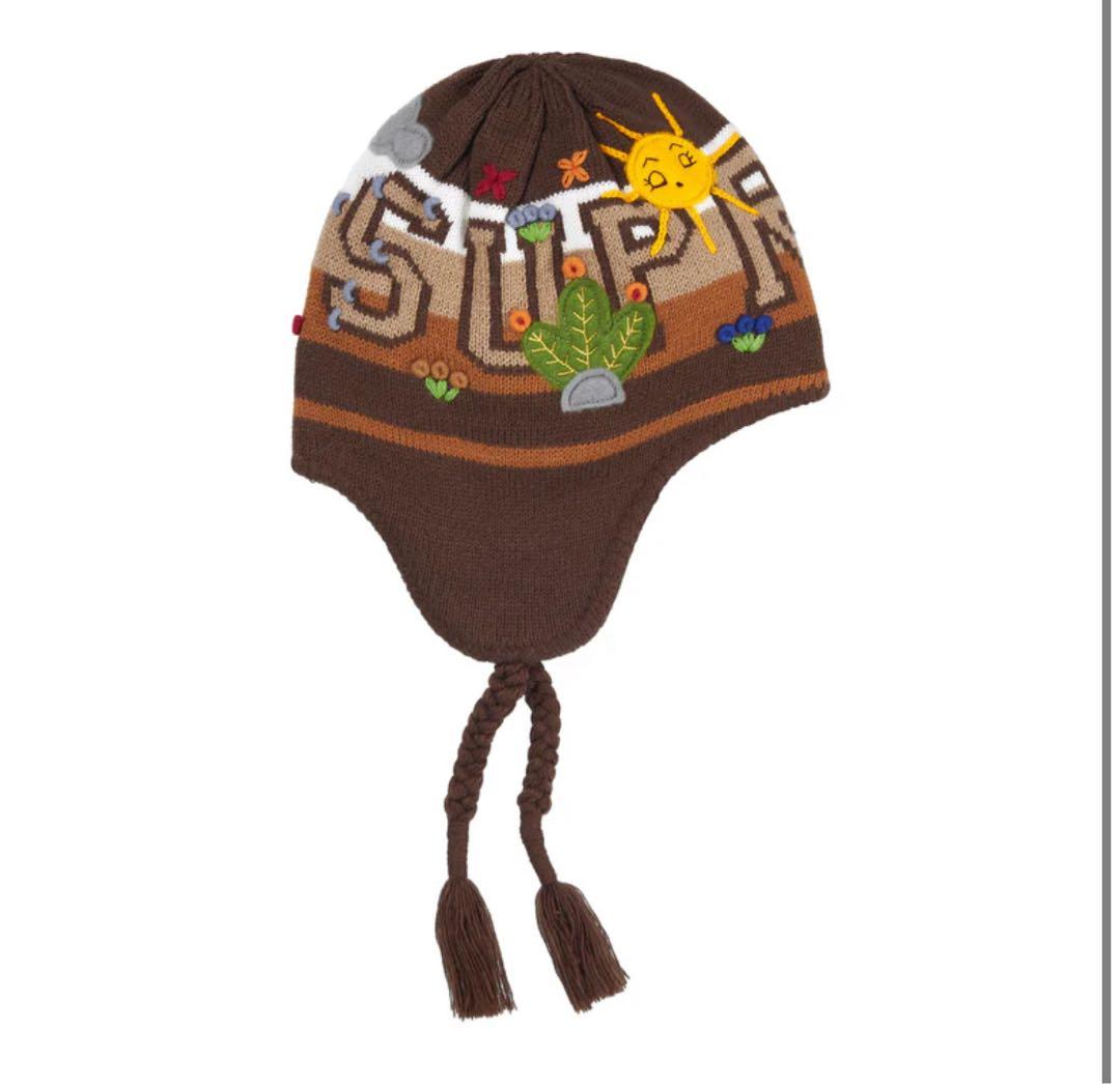 Supreme Felt Appliqué Earflap Beanie