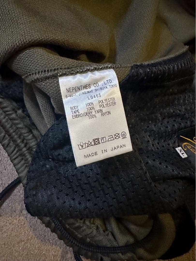 N*P様 needles×UNIONコラボ　トラックパンツ　オリーブグリーン