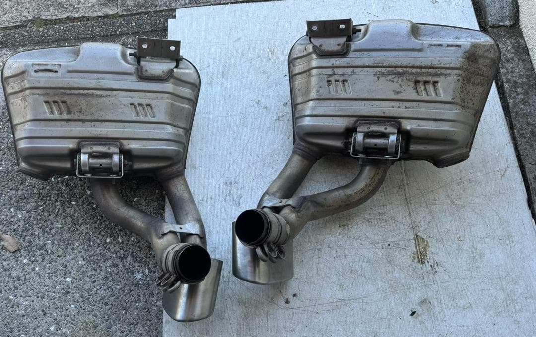 値下げ　ポルシェ911 997 後期　カレラ　純正マフラー