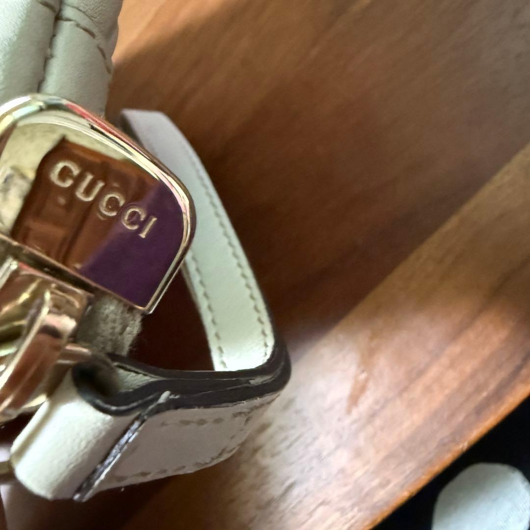 GUCCI ベージュ GGロゴ 長財布 ポーチストラップ付き