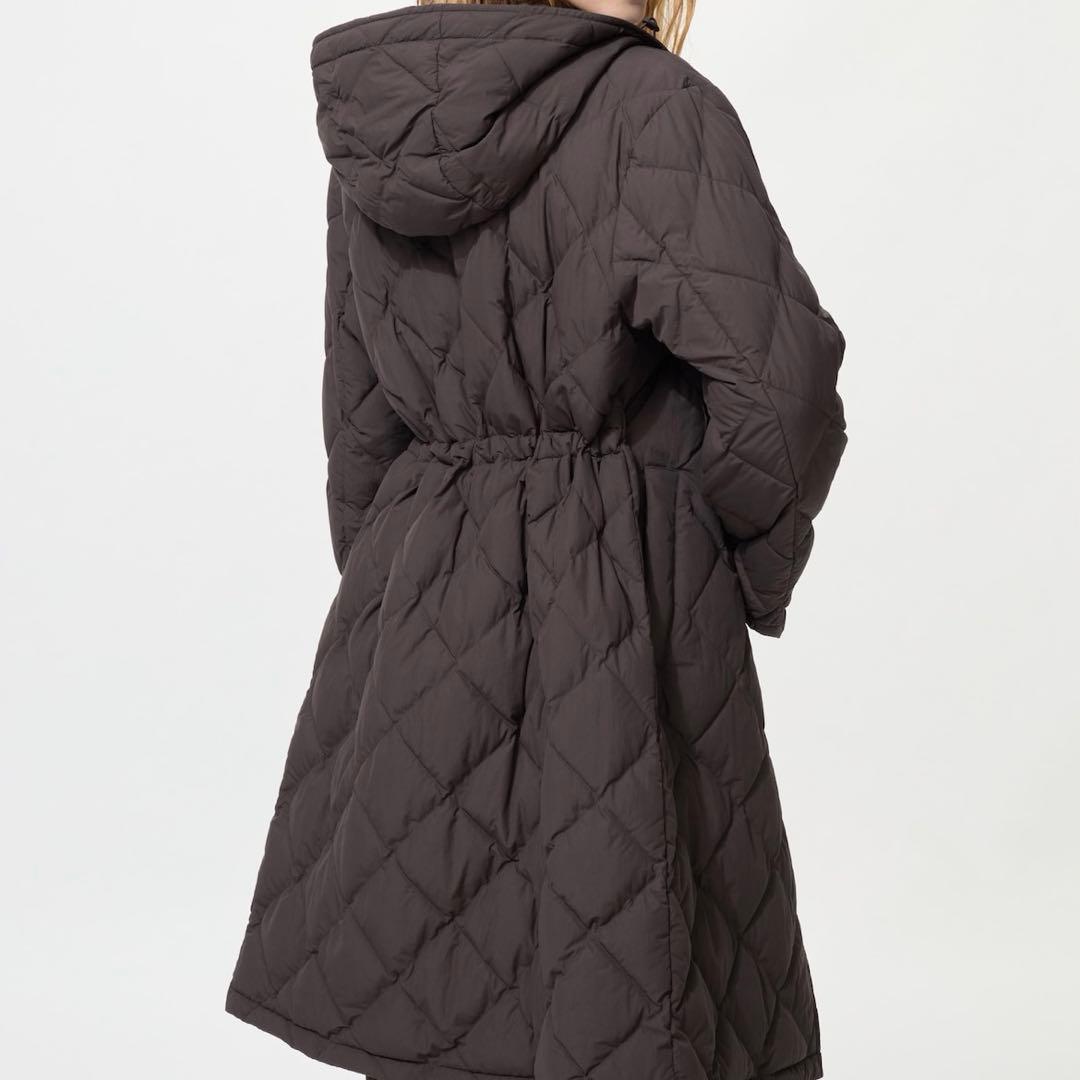 UNIQLOパフテックロングコートリラックスフィット BLACK Lサイズ