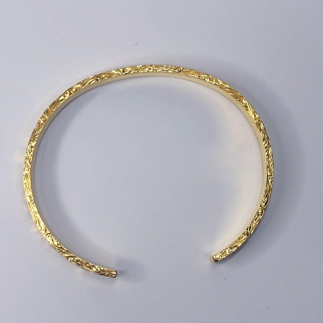 [3面彫り]ヘビーウェイトロイヤルハワイアンバングル