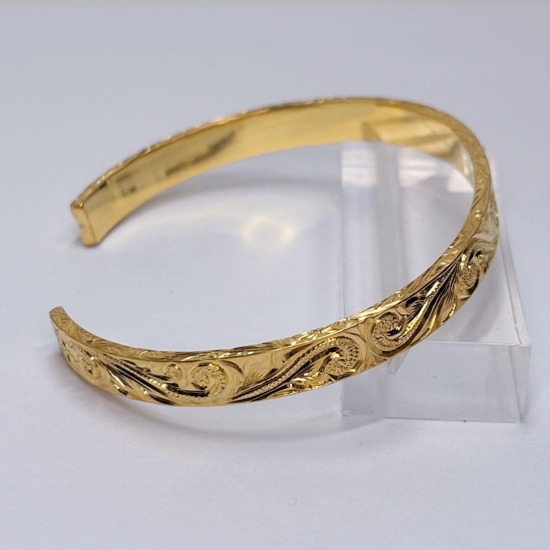 [3面彫り]ヘビーウェイトロイヤルハワイアンバングル