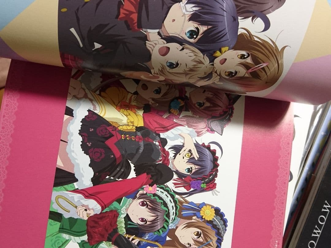 ◇中二病でも恋がしたい イラストレーションワークス&名場面線画集 2冊セット