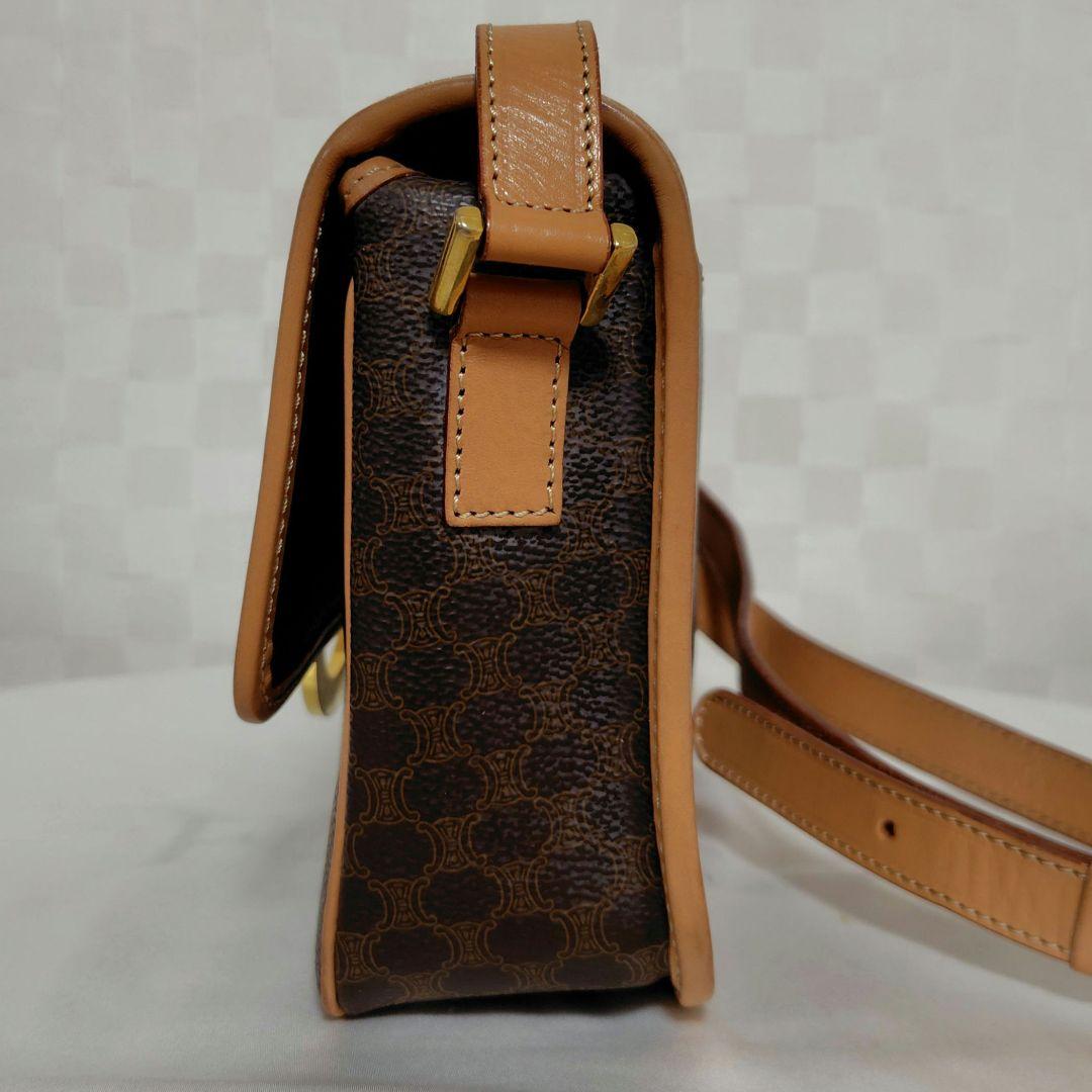 CELINE オールドセリーヌ ショルダーバッグ マカダム柄 サークルロゴ