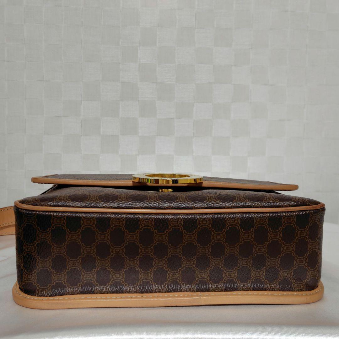 CELINE オールドセリーヌ ショルダーバッグ マカダム柄 サークルロゴ