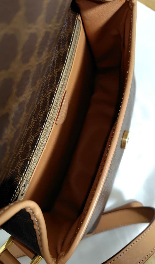 CELINE オールドセリーヌ ショルダーバッグ マカダム柄 サークルロゴ
