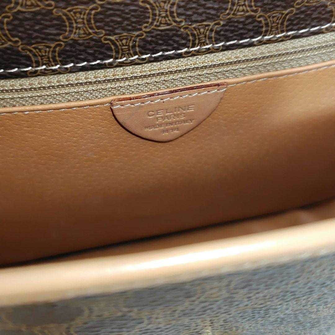 CELINE オールドセリーヌ ショルダーバッグ マカダム柄 サークルロゴ