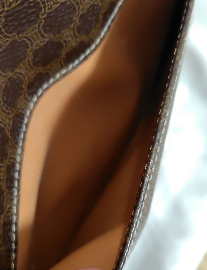 CELINE オールドセリーヌ ショルダーバッグ マカダム柄 サークルロゴ