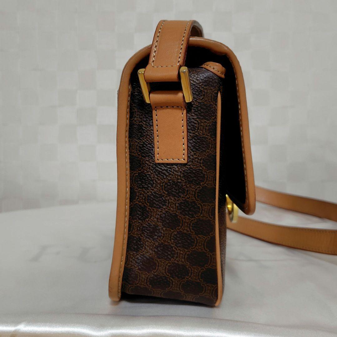CELINE オールドセリーヌ ショルダーバッグ マカダム柄 サークルロゴ