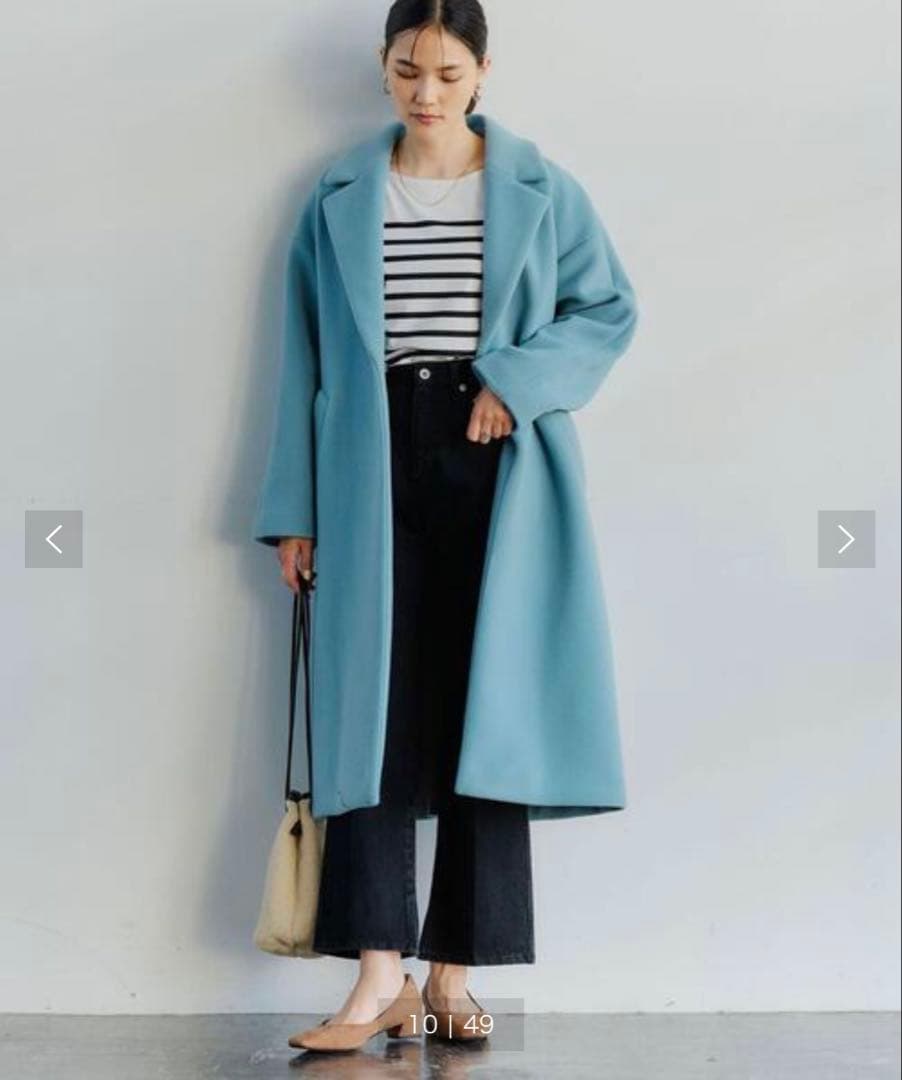 美品 green label relaxingファブリカ チェスターコート 42