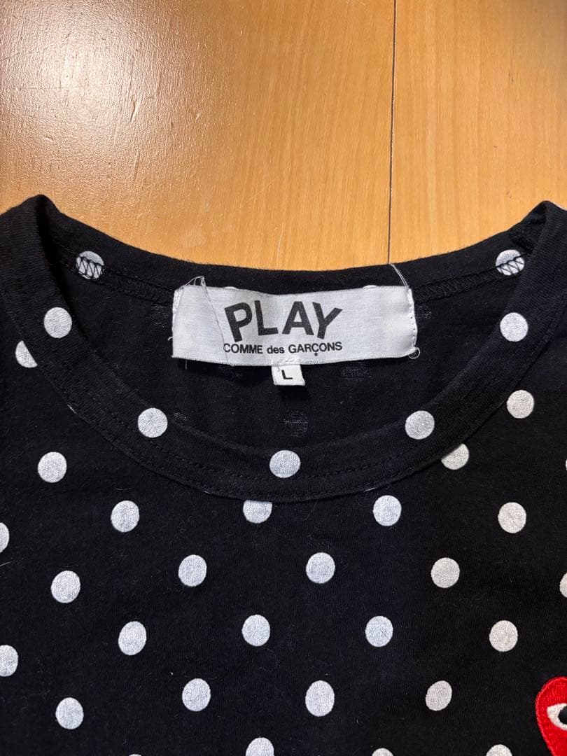 PLAY COMME des GARÇONS ドット柄 ロンT コムデギャルソン